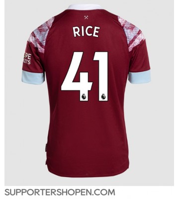 West Ham United Declan Rice #41 Hemma Matchtröja 2022-23 Kortärmad